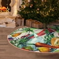 thumbnail image 5 of Rateoe Vegan1 Pattern Christmas Tree Skirt with Ties , Christmas Tree Decorations, Farmhouse Christmas Decor Xmas Holiday Decorations-36", 5 of 6