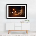 thumbnail image 2 of Lonely Night - Ticonderoga New York Photography Nightlife Street Photography Cityscape Architecture Vintage City Black Framed Wall Art Print 5 x 7 inches, 2 of 4
