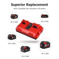 thumbnail image 3 of Cargador de batería KOOMICY 18 V 6,0 Ah, paquete de 4 con cargador, 3 of 7