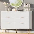 thumbnail image 1 of Commode Moderne en Bois à 6 Tiroirs, Grand Commode de Rangement pour Chambre, Salon et Couloir, 1 of 6
