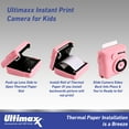 thumbnail image 5 of Ulitmaxx Kids Instant Digital Camera (Blue) w/ 64GB Micro SD and 3 Rolls Paper, 5 of 5