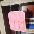 thumbnail image 4 of Wosthever Estantería colgante para libros, decoración de libros, organiza tus libros con estilo con este elegante estante. Letrero de año de Decoración del hogar rosa 30 marcas, 4 of 6