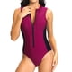 thumbnail image 4 of WILLBEST Trajes de Baño Niña Natacion Mujer Verano Sin Mangas Cremallera Surf Traje de Baño Traje de Baño Playa Sexy Bikini Traje de Baño, 4 of 8