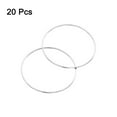 thumbnail image 3 of 20Pack 30mm Brass Hollow Circle Bezel Round Linking Rings(Bright Silver), 3 of 4