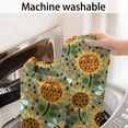 thumbnail image 5 of Green Sunflower Bee Pattern Bathroom Rugs Mat,Non Slip Microfiber Bathroom Rug,Rubber Backing,Soft Bathroom Mats for Bathroom Floor,Tub and Shower,47x17in(120x43cm), 5 of 5