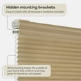 thumbnail image 3 of Cordless Room Darkening Cellular Pleated Window Shades, Light Filtering Top-Down Honeycomb Pull Down Blinds for Windows and Skylights, 30'' x 64'', 3 of 6