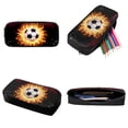 thumbnail image 5 of ZUXONGSY Basketball Fire Water Print 3PCS Backpack for Girls Boys, Lightweight School Bookbag with Lunch Box Pencil Case, 17 Inch Students Bagpack 3 in 1 Set for Elementary Middle High School, 5 of 5