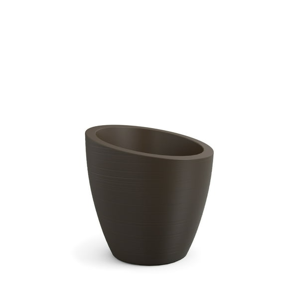 Mayne Modesto 20" x 20" x 20" Round Espresso Plastic Planter