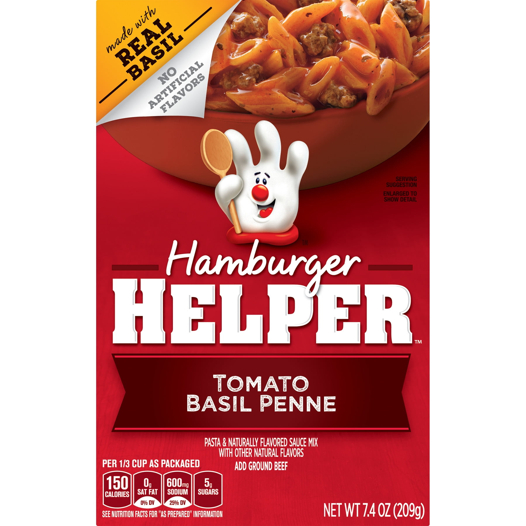 Betty Crocker Hamburger Helper Tomato Basil Penne, 7.4 oz
