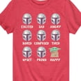 thumbnail image 3 of The Mandalorian - Mandalorian Moods - Youth Short Sleeve Graphic T-Shirt, 3 of 5