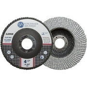 Benchmark Abrasives 4.5" x 7/8" Stearate Coated Type 29 Flap Discs for Aluminum or Other Soft Metals, Angle Grinder Discs for Sanding, Finishing, Grinding, Deburring (10 Pack) - 36 Grit