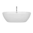 thumbnail image 3 of Juno 71" Freestanding Bathtub in White with Polished Chrome Drain and Overflow Trim and Floor Mounted, 3 of 7