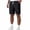 01# Black, variant on IhhxPro Men's Linen Athletic Shorts Cargo Men with Elastic Waist Quick Dry Multi Pocket Outdoor Casual Summer Loose Fit Lightweight Travel Hiking S-3XL
