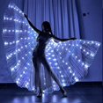 thumbnail image 5 of Capa de iluminación para fiestas, disfraces de danza del vientre, alas de mariposa luminosas con LED, 5 of 5
