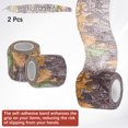 thumbnail image 4 of Uxcell 3 Rollos de Cinta Camuflaje 2IN x 14.76FT, Cinta Autoadhesiva Impermeable No Reflectante para Escalada al Aire Libre, Madera, 4 of 7