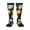 3 Black, variant on Cartoon Bird Owl print thigh-high socks, crafted for both men and women with a stretchy, high-opaque design perfect for daily wear