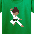 thumbnail image 4 of Inktastic African American Girl, Black Belt, Karate Girl Youth T-Shirt, 4 of 5