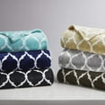 thumbnail image 3 of Madison Park Oversized Ogee Throw Black 60x70, 3 of 4