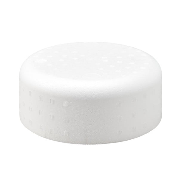 Styrofoam Cake Form Round with Round Edge 10" x 4" (1 pc)