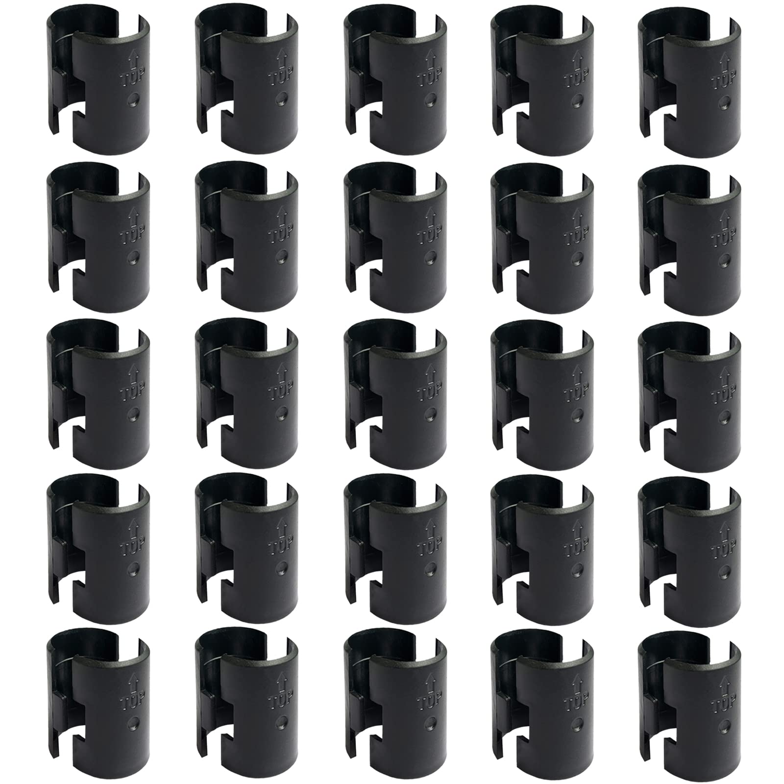 Wire Shelf Clips Shelving Sleeves 24 pcs Shelf Lock Clips for 1" Post