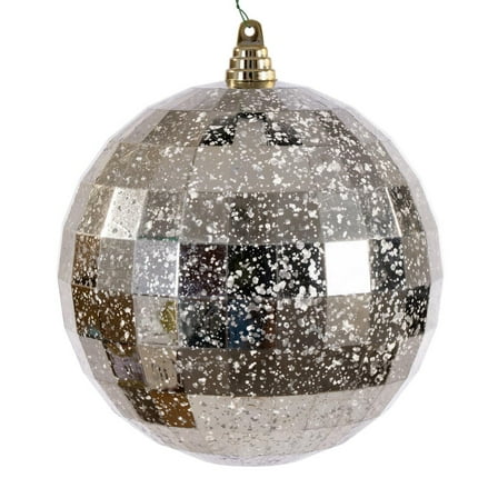 8" Champagne Mirror Mercury Ornament