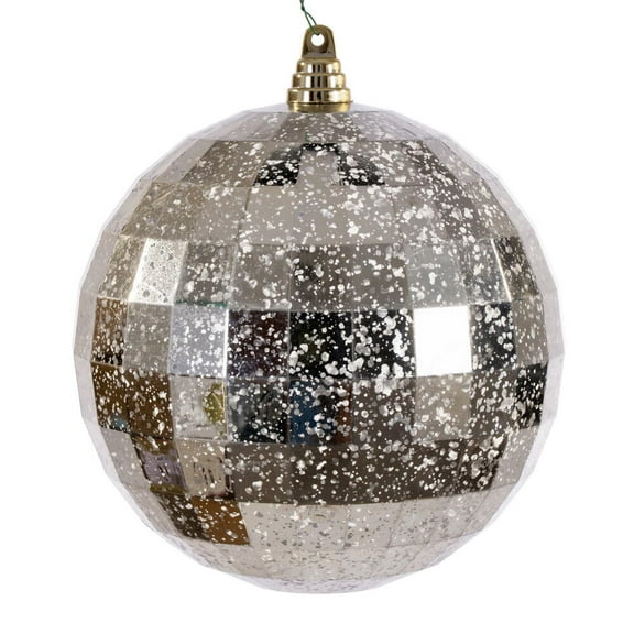 8" Champagne Mirror Mercury Ornament