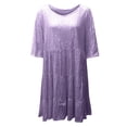 thumbnail image 3 of Sparkly Glitter Dress, Babydoll Dress Short Flowy Tiered Dress for Women Party Club Night, 3 of 9
