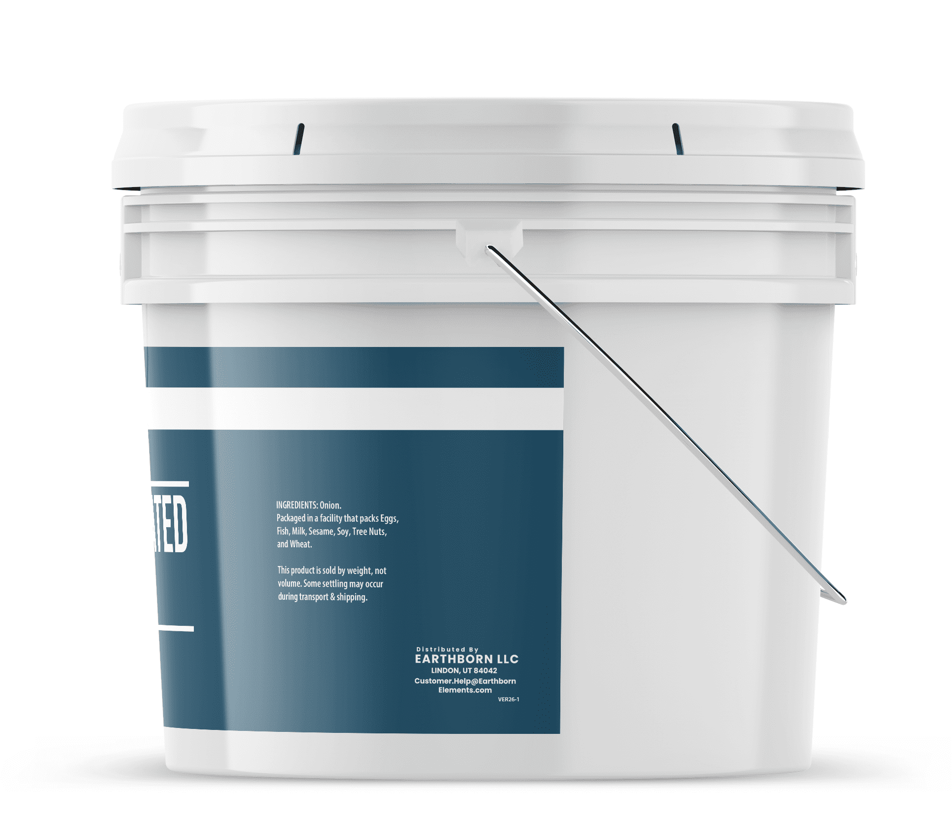 Earthborn Elements Granulated Onion 1 Gallon Bucket, Kitchen Staple, Bulk Size (6.5 Pound)