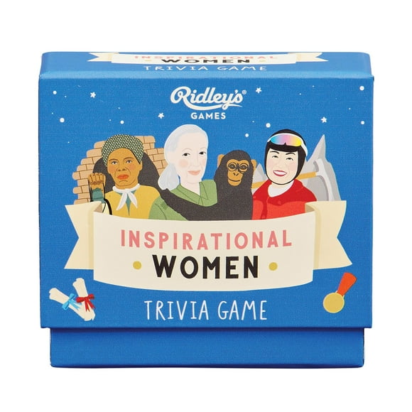 Ridleys Inspirational Women Trivia Card Game - Juego de preguntas para adultos y niños - Más de 2 jugadores - Incluye 80 cartas con preguntas únicas - Divertido juego familiar - Es un gran regalo