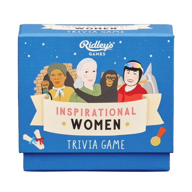 Ridleys Inspirational Women Trivia Card Game - Juego de preguntas para adultos y niños - Más de 2 jugadores - Incluye 80 cartas con preguntas únicas - Divertido juego familiar - Es un gran regalo