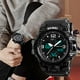 thumbnail image 2 of Reloj digital para hombre Analógico LED Fecha Semana Pantalla dual Reloj deportivo Hugo reloj digital para hombre, 2 of 8