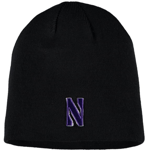 Men's Top of the World Black Northwestern Wildcats EZDOZIT Knit Beanie - OSFA