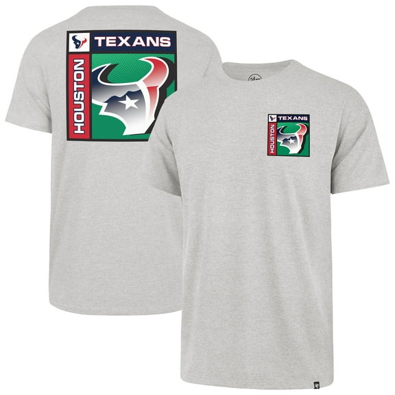 Men's '47 Gray Houston Texans Chrome Plate Franklin T-Shirt