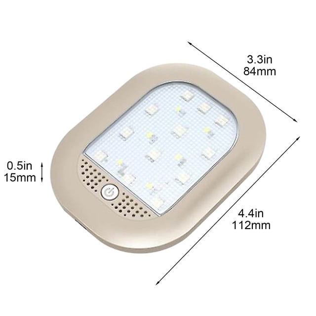 LED Car Interior Light With 8 Colors Voice Control Rechargeable Portable Roof Ceiling Lamp For Vehicles And Home Use