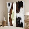 thumbnail image 3 of Erosebridal Teens Abstract Cow Print Black Out Curtains,Farm Animal Curtains Pack of 2 (42x63 Each) For Boys Girls, 3 of 6