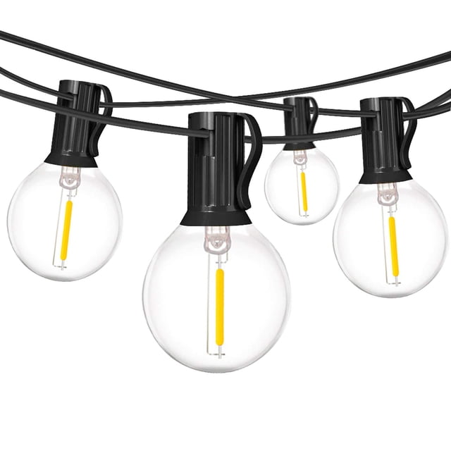 Guirnaldas de luces para patio exterior Muasdae 5,5 m, 10 bombillas LED