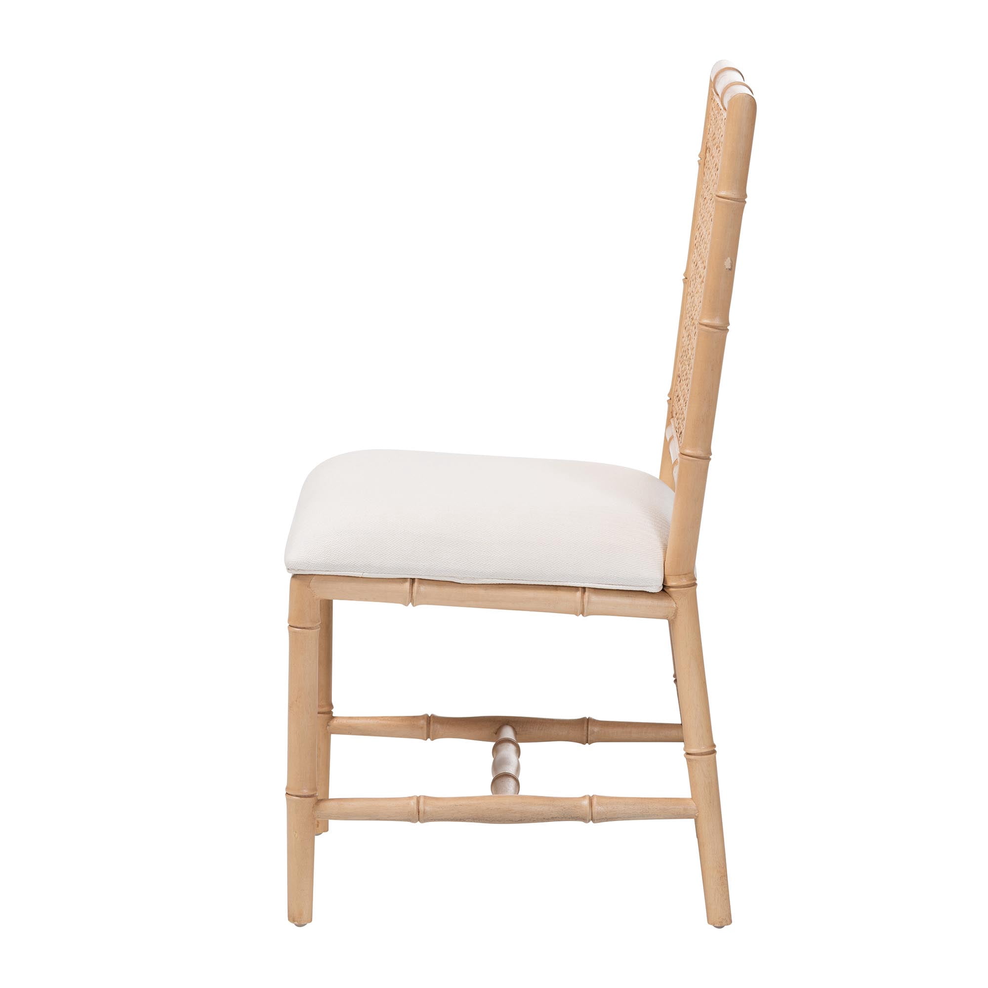 bali & pari Sandy Boho Dining Chair, Dining Height, Acacia Brown
