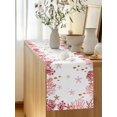 thumbnail image 5 of Ocean Red Coral Table Runner, Summer Nautical Sea Watercolor Fish Starfish Cotton Linen Kitchen Table Decoration Washable Dining Tabletop Runners for Home Party Decor 13x120 Inches, 5 of 9