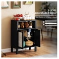 thumbnail image 6 of Sideboard Buffet Cabinet, Modern Accent Cabinet with Storage, Distressed Black, 6 of 7