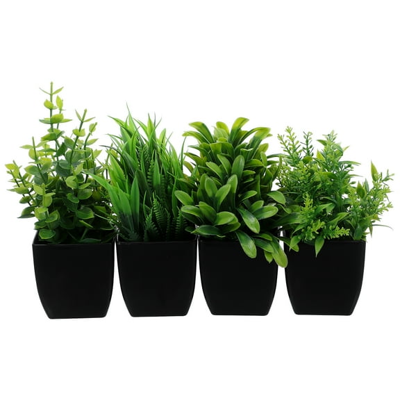 FRCOLOR 4 Pcs Rug House Artificial Plant Pot Office 17.00X7.00X6.50CM