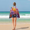 thumbnail image 4 of Watercolor Wildflowers Beach Towel Microfiber Beach Towels Sand Free Quick Dry Lightweight Travel Towels, 4 of 7