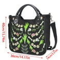 thumbnail image 5 of Osdhezcn Personalized Shoulder Bag for Women Flower Print Messengers Bag Fashion Canvas Handbag Punk Bag Gothic Crossbody Bag, 5 of 13