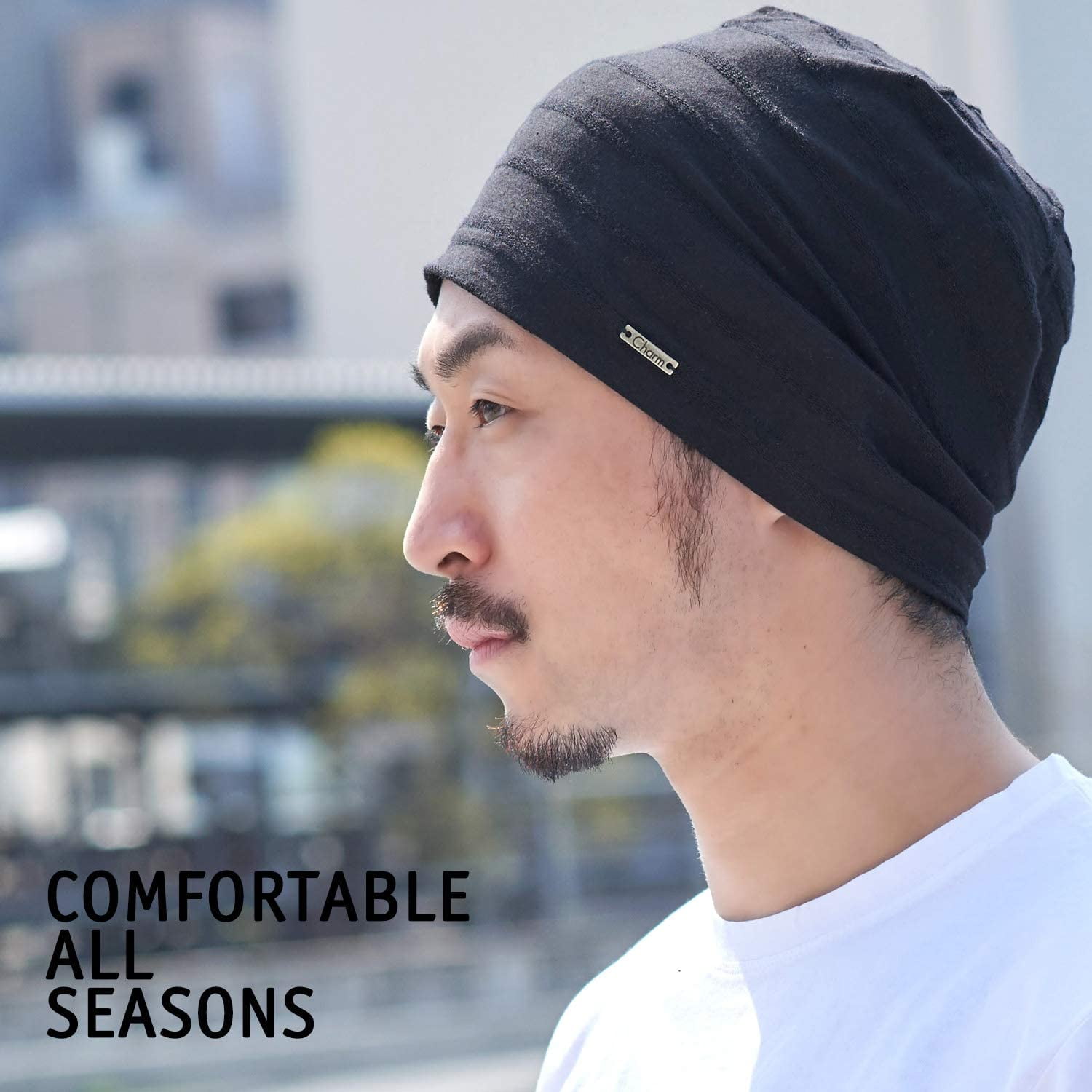 Mens Slouchy Beanie Hat Stretchy Slouch 