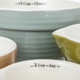 thumbnail image 3 of Creative Co-Op Stoneware Batter Bowl Measuring Cups, Set of 4 Sizes, Multicolor, 3 of 4