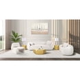 thumbnail image 6 of Pasargad Home Zarina Upholstered Modern Accent Chair in Ivory, 6 of 8