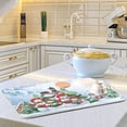 thumbnail image 5 of SKYSONIC Winter Snowman Dish Drying Mat for Kitchen Counter Merry Christmas Foldable Absorbent Dish Drainer Farmhouse Dish Mats Drying Pad Dish Drainer Rack Mats 18x24, 5 of 6