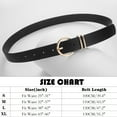 thumbnail image 5 of REDESS Belts for Women with Fashion Gold Buckle Leather Belts for Jeans Pants Dress,3 Pack, 5 of 6