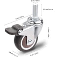 thumbnail image 1 of Ruedas para muebles, ruedas giratorias de 4 piezas, ruedas universales para muebles M10x25mm, capacidad de carga de 40 kg por rueda ZefeiWu 8390613033192, 1 of 1