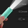 thumbnail image 5 of Elainilye Keychain Flashlight, USB Rechargeable Mini Light, Zoomable Dimming LED for Emergency Portable, 5 of 6