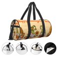 thumbnail image 3 of Fotbe Gnomes Happy Thanksgiving Bolsa Deportiva de Lona Plegable con Estampado, Bolsa de Gimnasio con Bolsillo Seco/Húmedo, Bolsa de Viaje Ultraligera de Gran Capacidad, 3 of 6